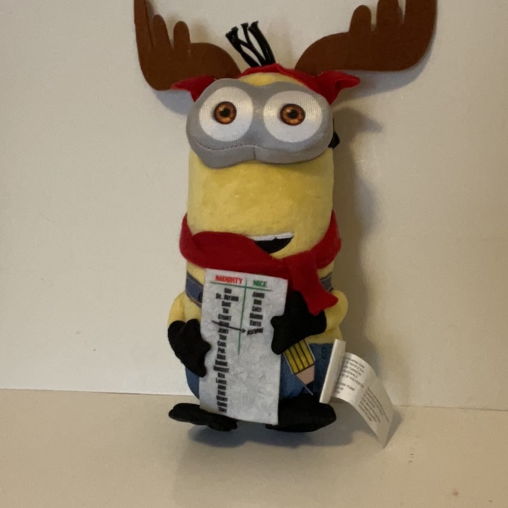 Universal Christmas Minion Decor Accents, Naughty & Nice List, automated.